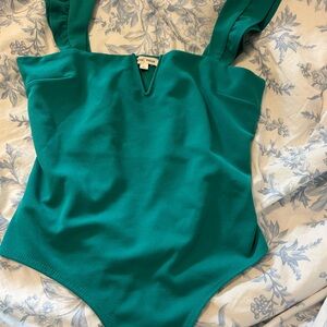 Moa Moa Turquoise V-Neck Top